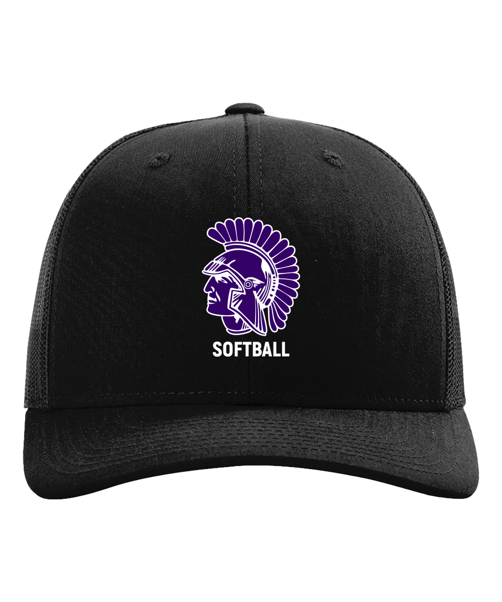 Barnesville Softball - Black Hat - Full Front