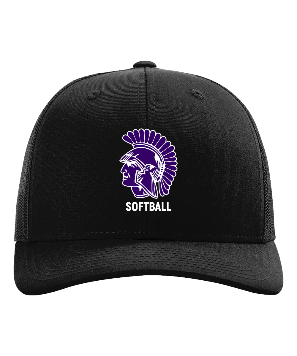 Barnesville Softball - Black Hat - Full Front