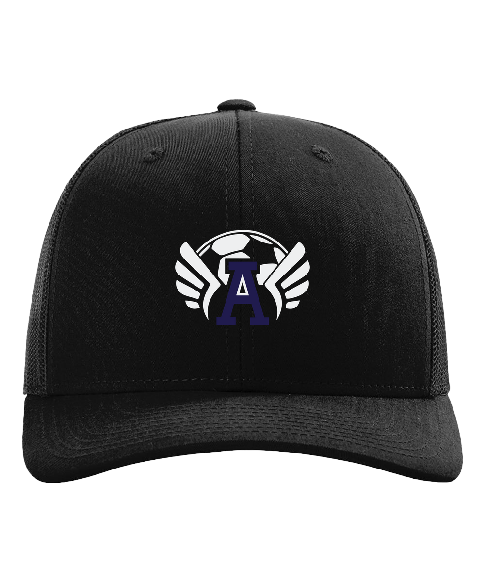 Abingdon Soccer - Black Hat - Full Front