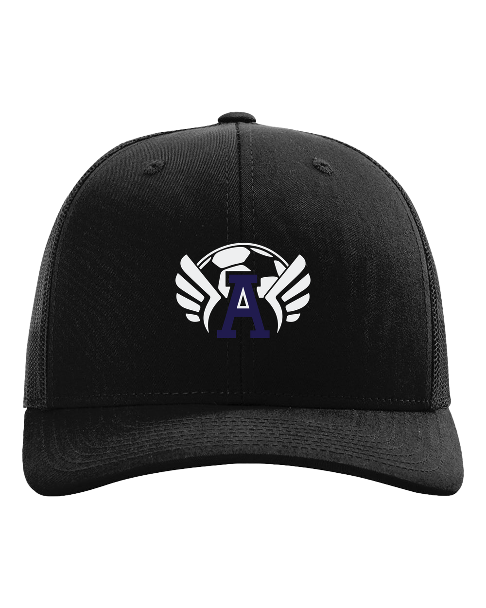Abingdon Soccer - Black Hat - Full Front