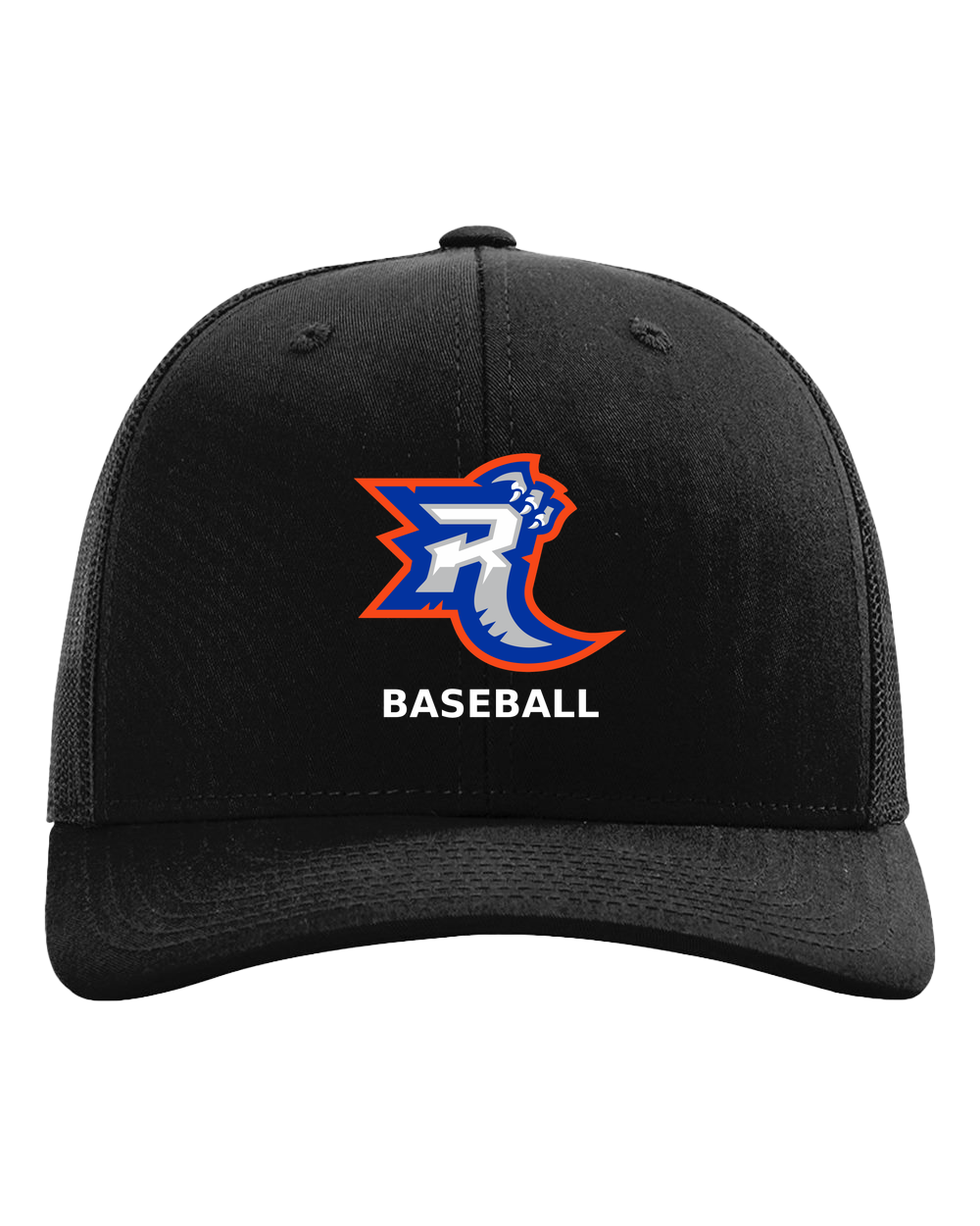 Carlton Wrenshall Baseball - Black Hat - Full Front