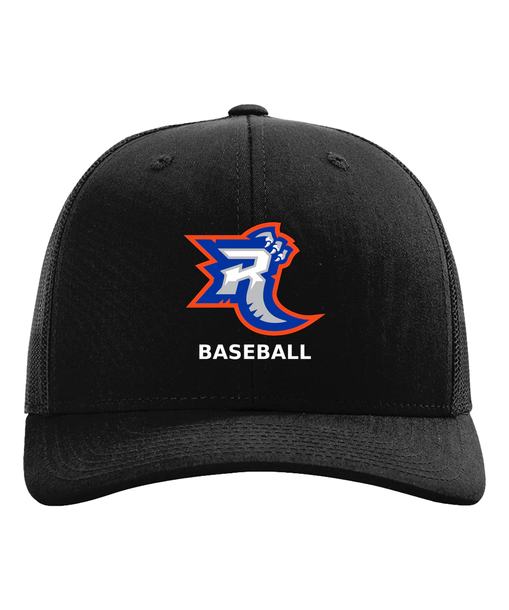 Carlton Wrenshall Baseball - Black Hat - Full Front