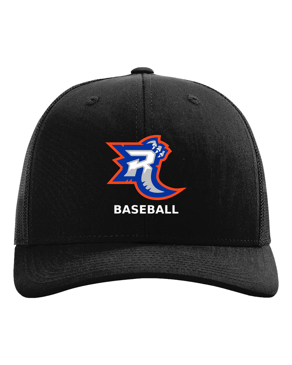 Carlton Wrenshall Baseball - Black Hat - Full Front