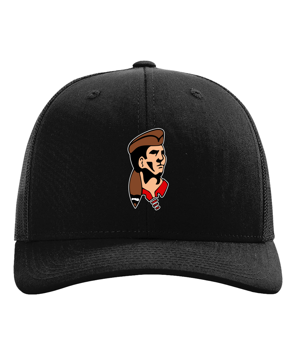 Logan Softball - Black Hat - Full Front