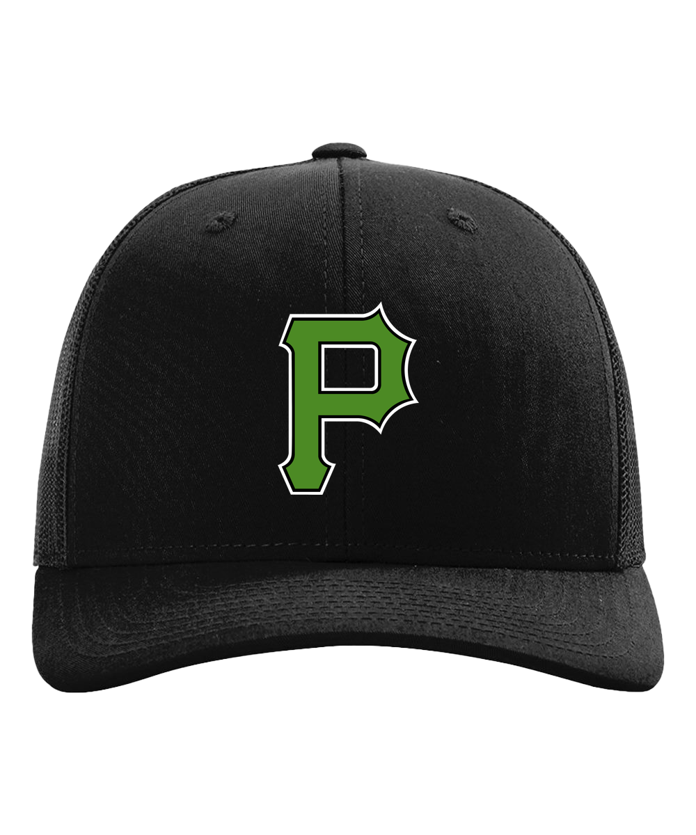 Pipestone Softball - Black Hat - Full Front