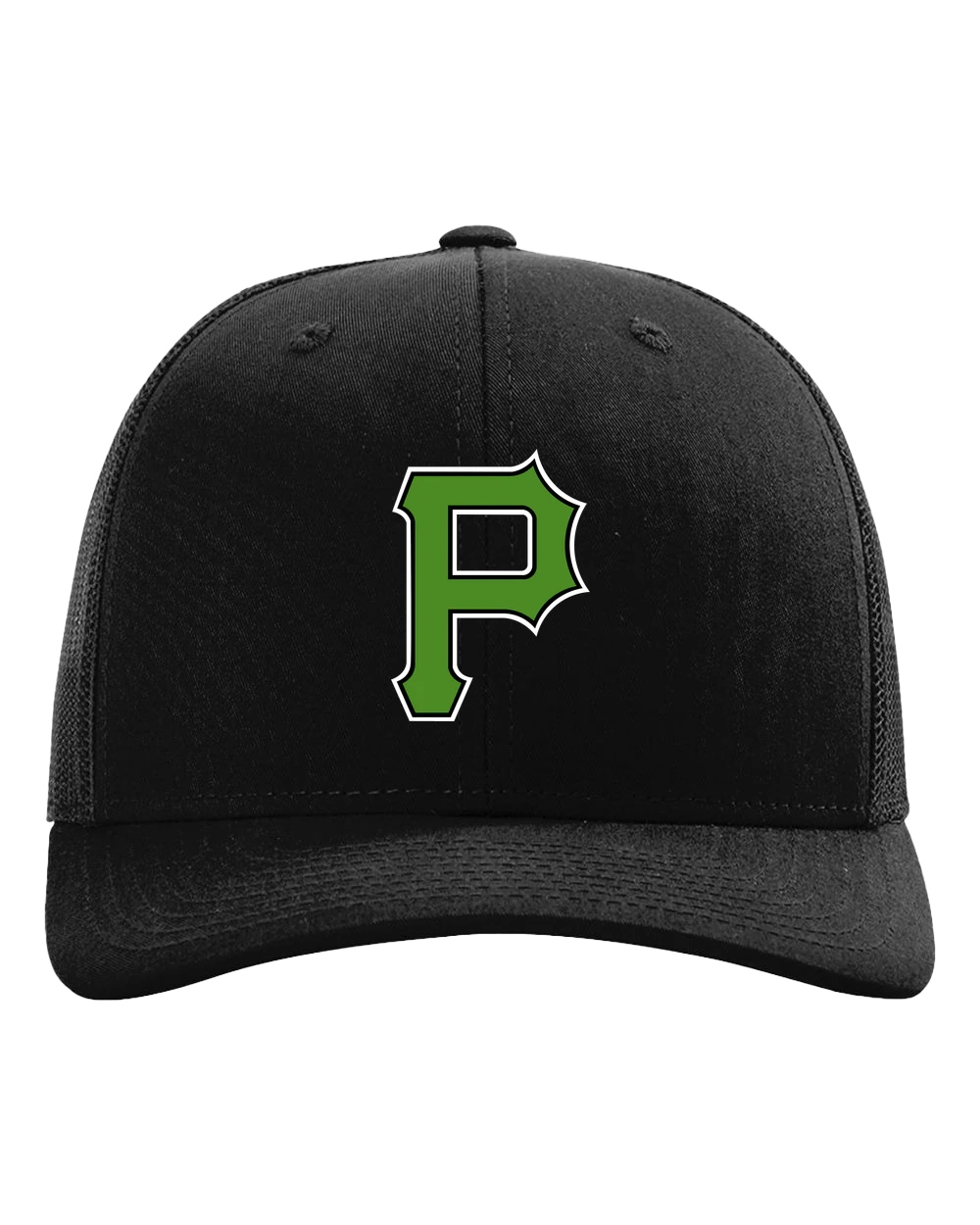Pipestone Softball - Black Hat - Full Front
