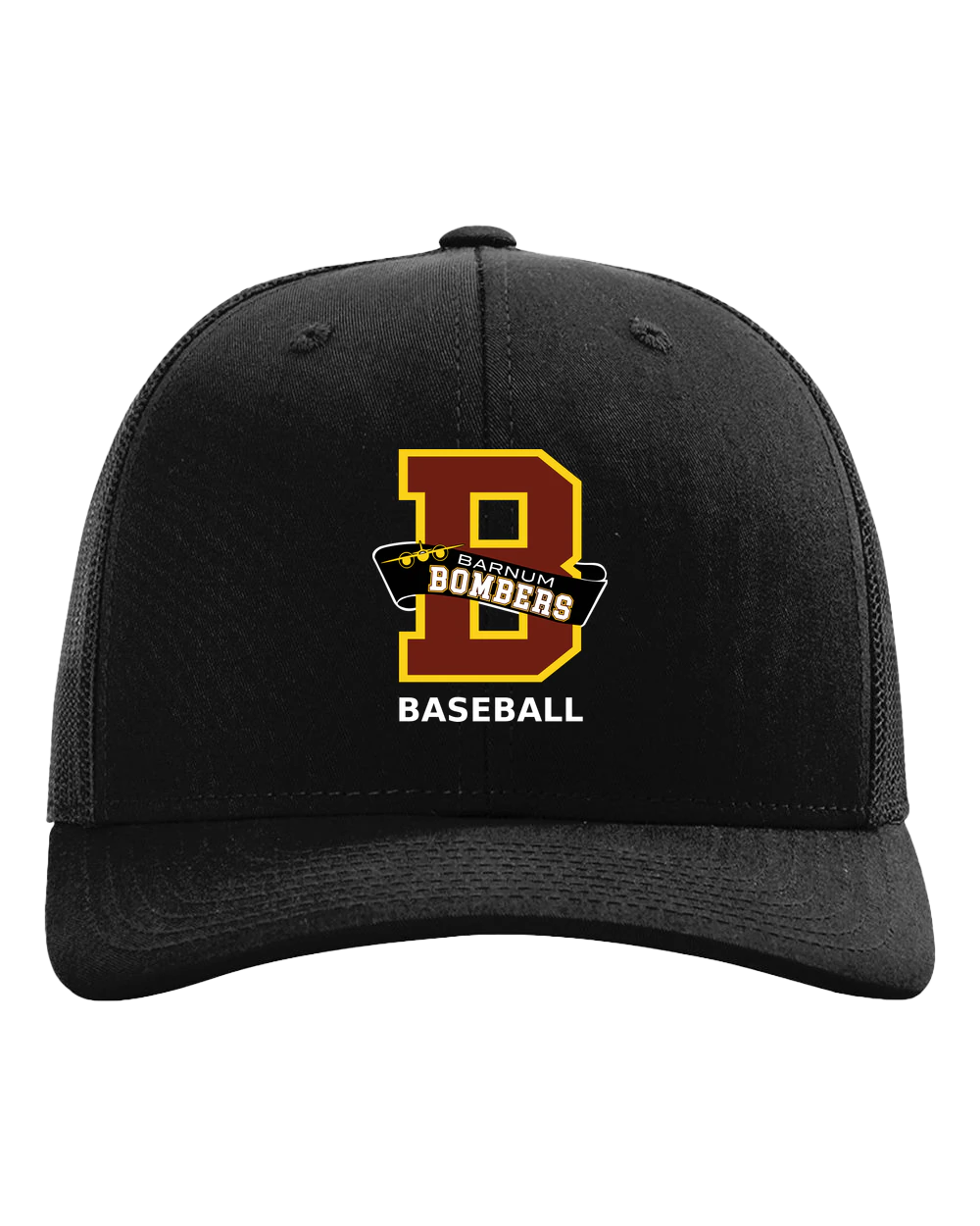 Barnum Baseball - Black Hat - Full Front