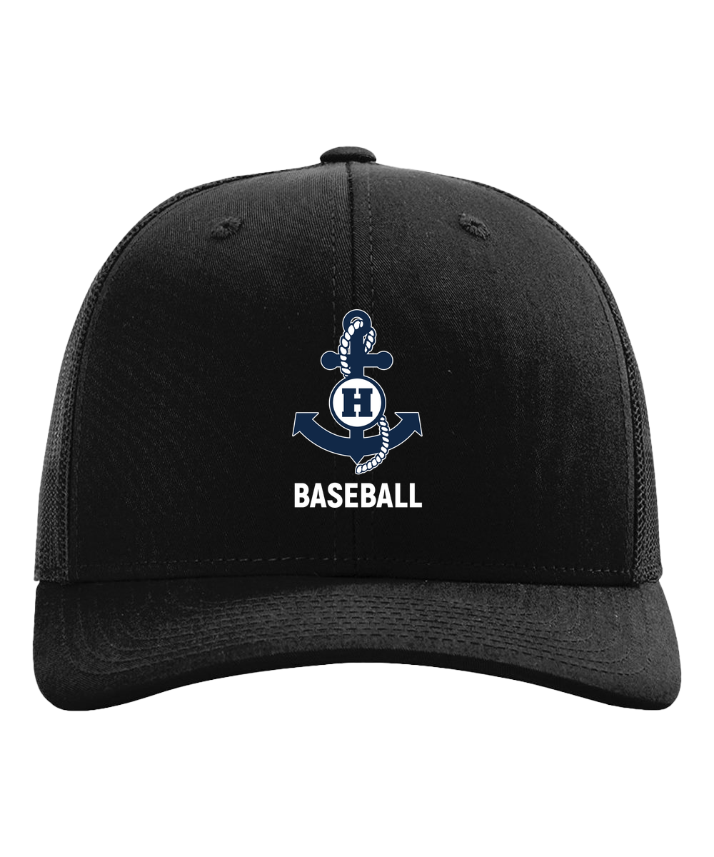 Hibbing Baseball - Black Hat - Full Front