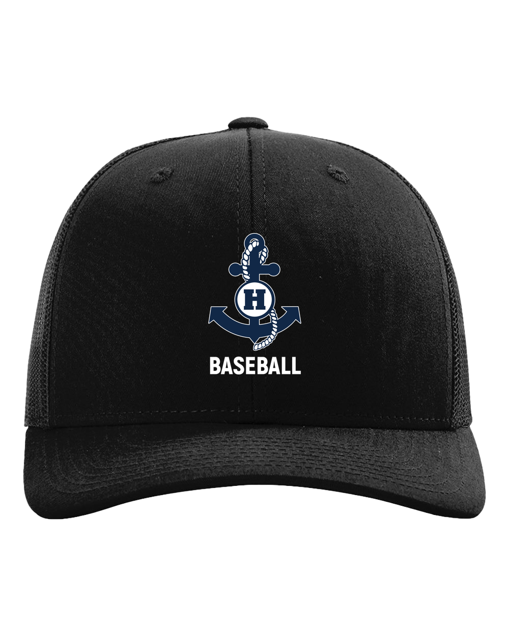 Hibbing Baseball - Black Hat - Full Front