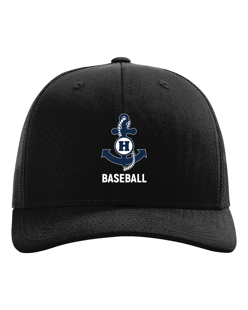 Hibbing Baseball - Black Hat - Full Front