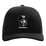 Waterville-Elysian-Morristown Baseball - Black Hat - Full Front