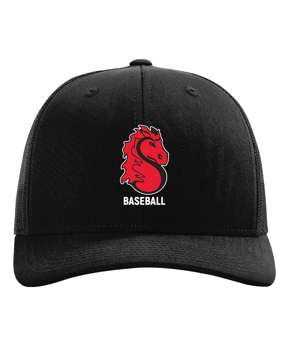 Stillwater Baseball - Black Hat - Full Front