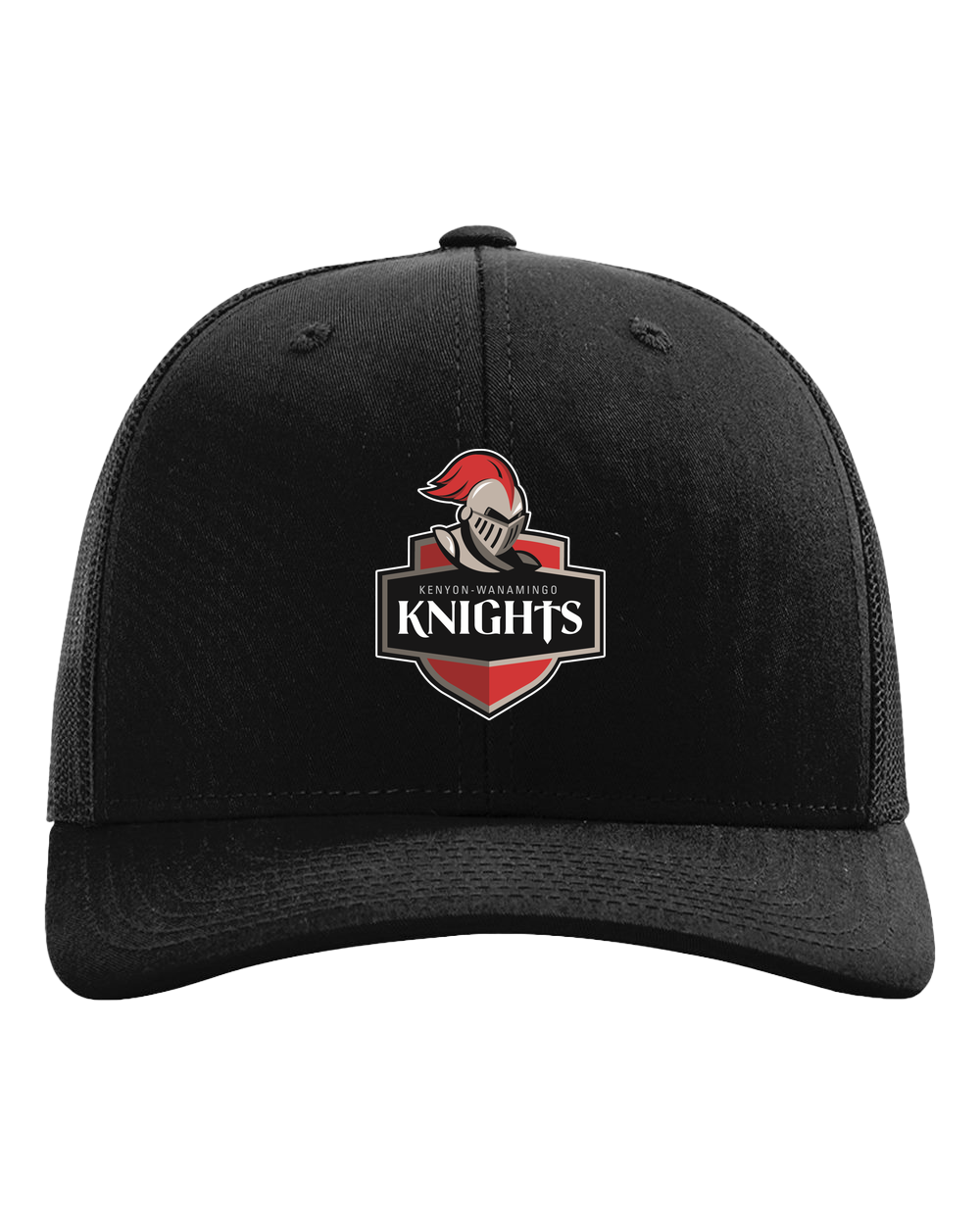 Kenyon Wanamingo Baseball - Black Hat - Full Front