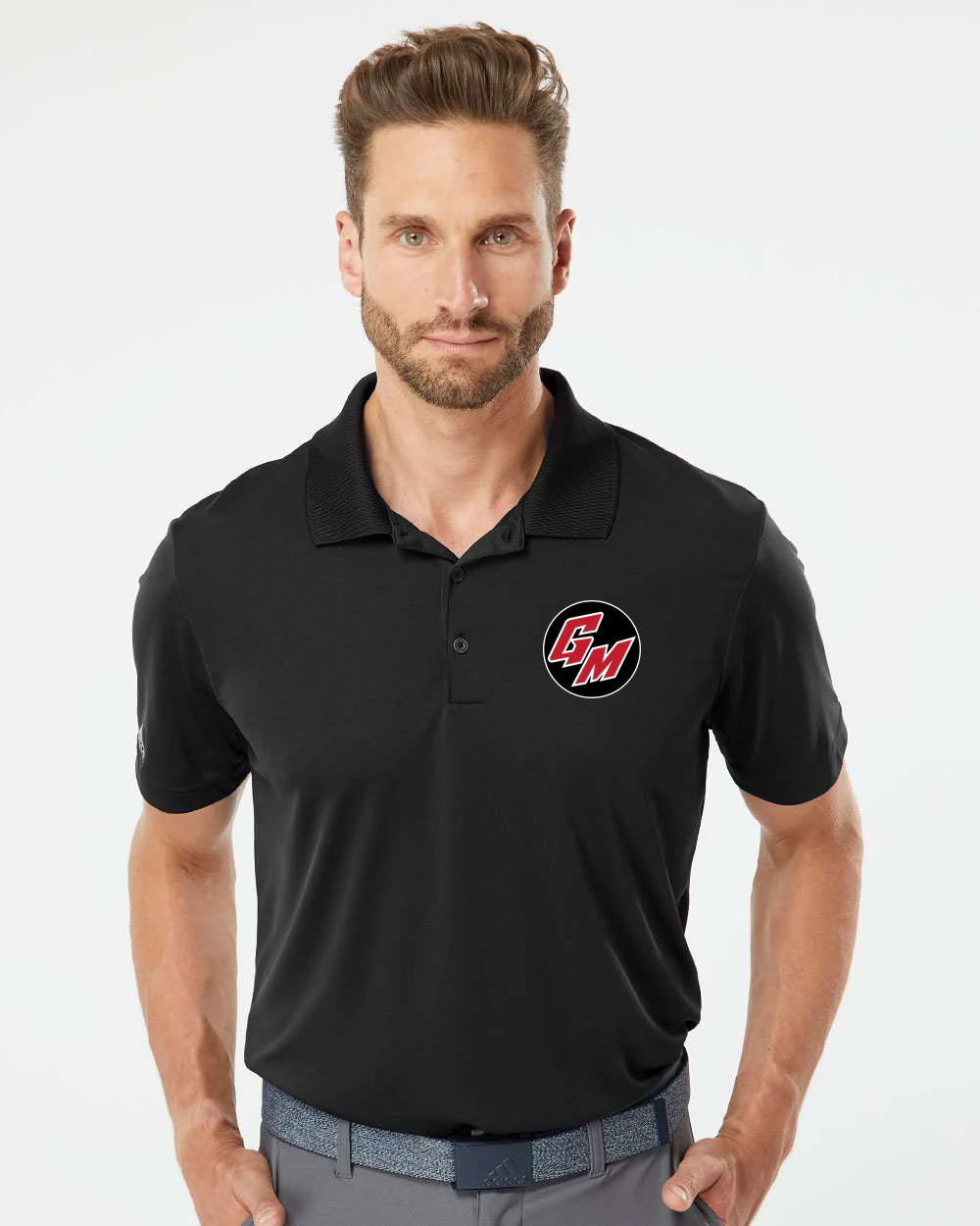 Ghostfit Sports Testing 2 - Black Polo - Left Chest