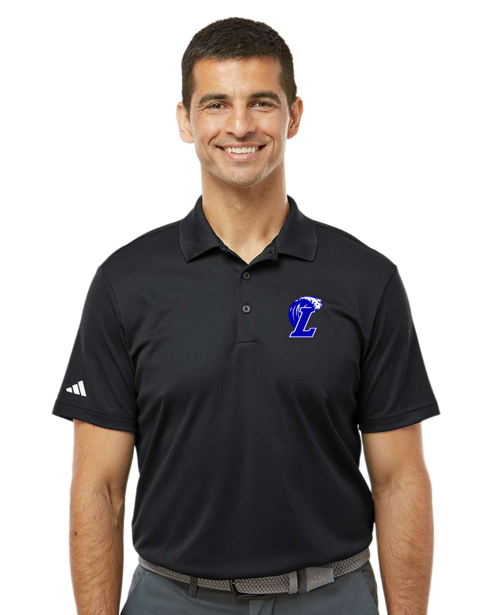Lakeview Football - Black Polo - Left Chest