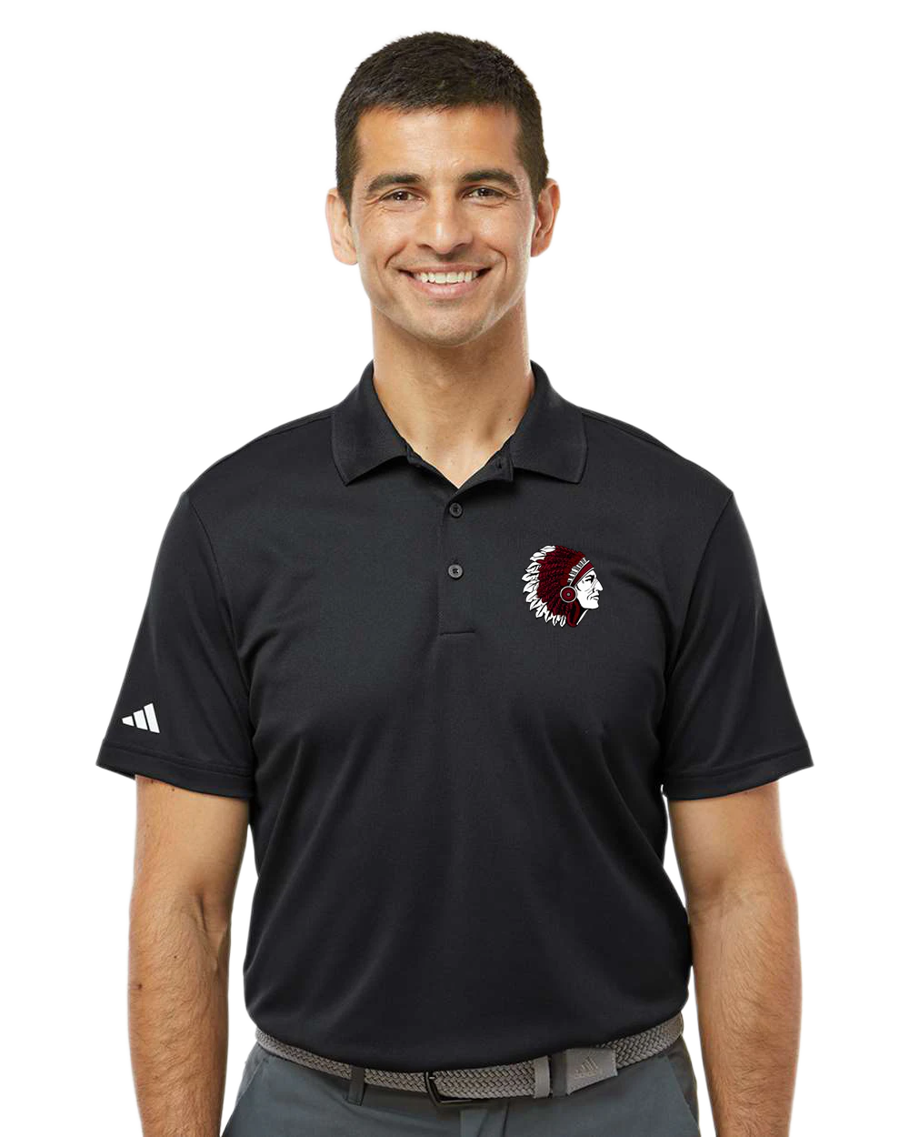 Broken Bow Spring Sports - Black Polo - Left Chest