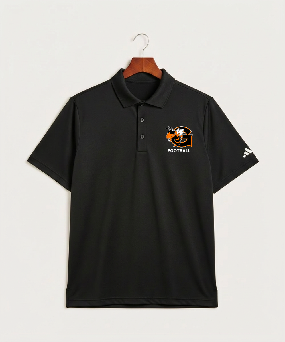 Giltner High School Football - Black Polo - Left Chest