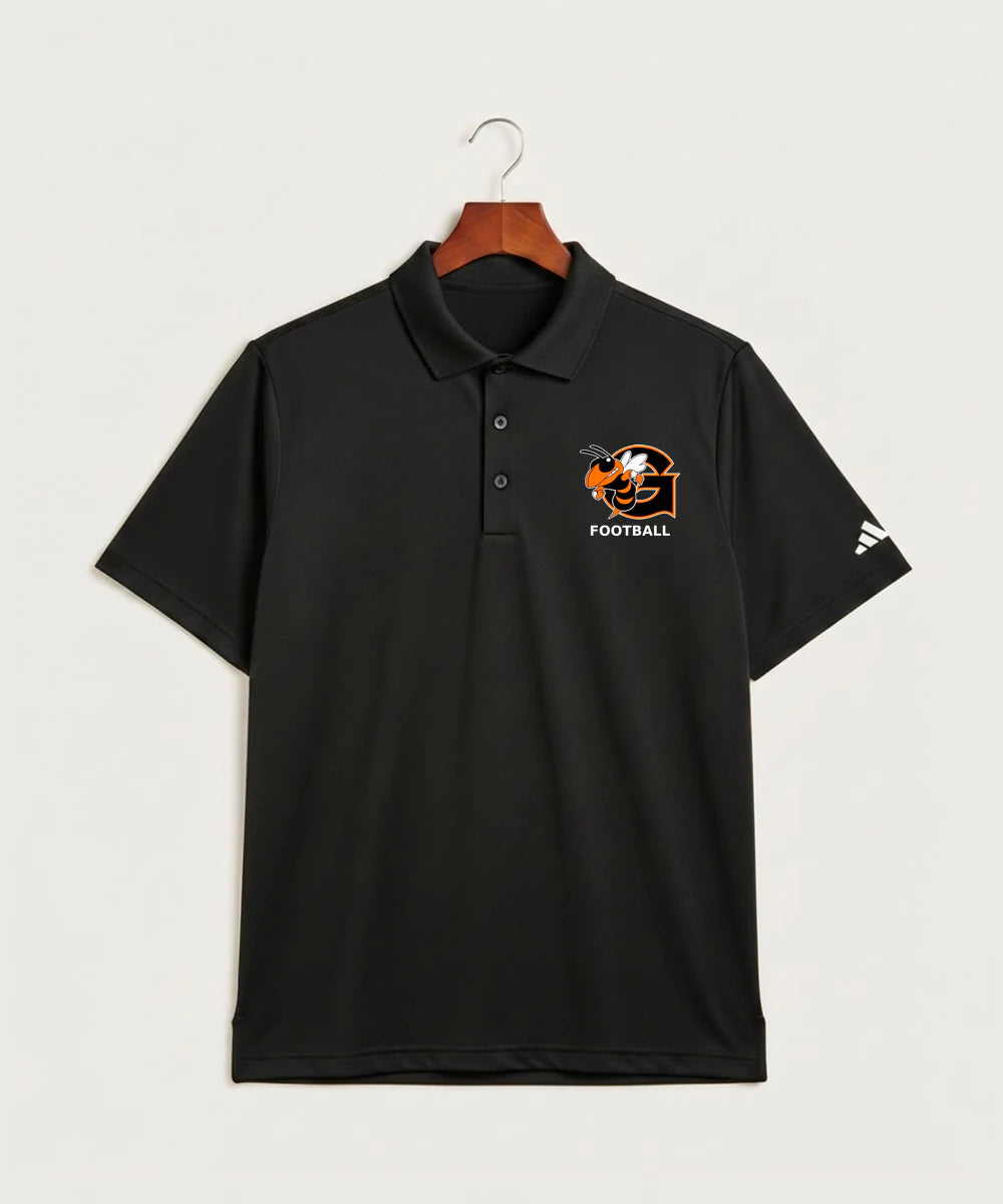 Giltner High School Football - Black Polo - Left Chest