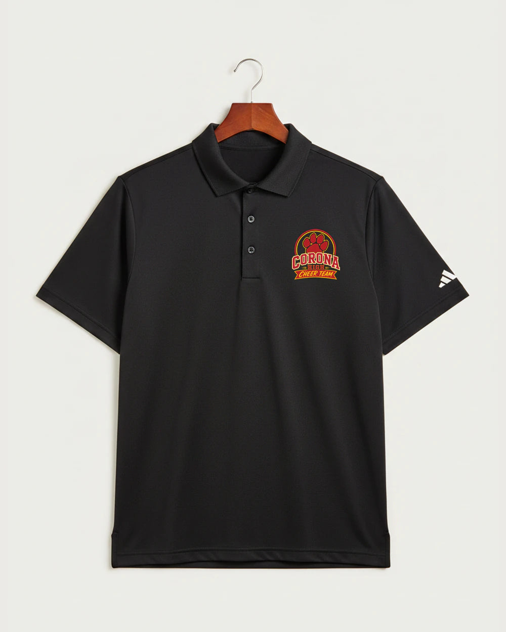 Corona Senior High School Cheer - Black Polo - Left Chest