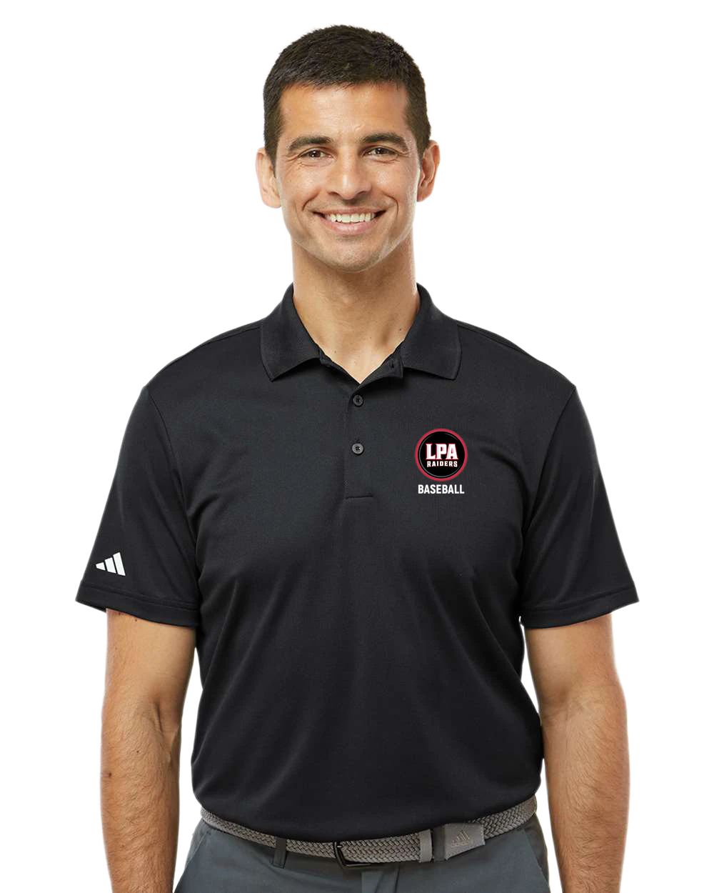 LPA BASEBALL - Black Polo - Left Chest