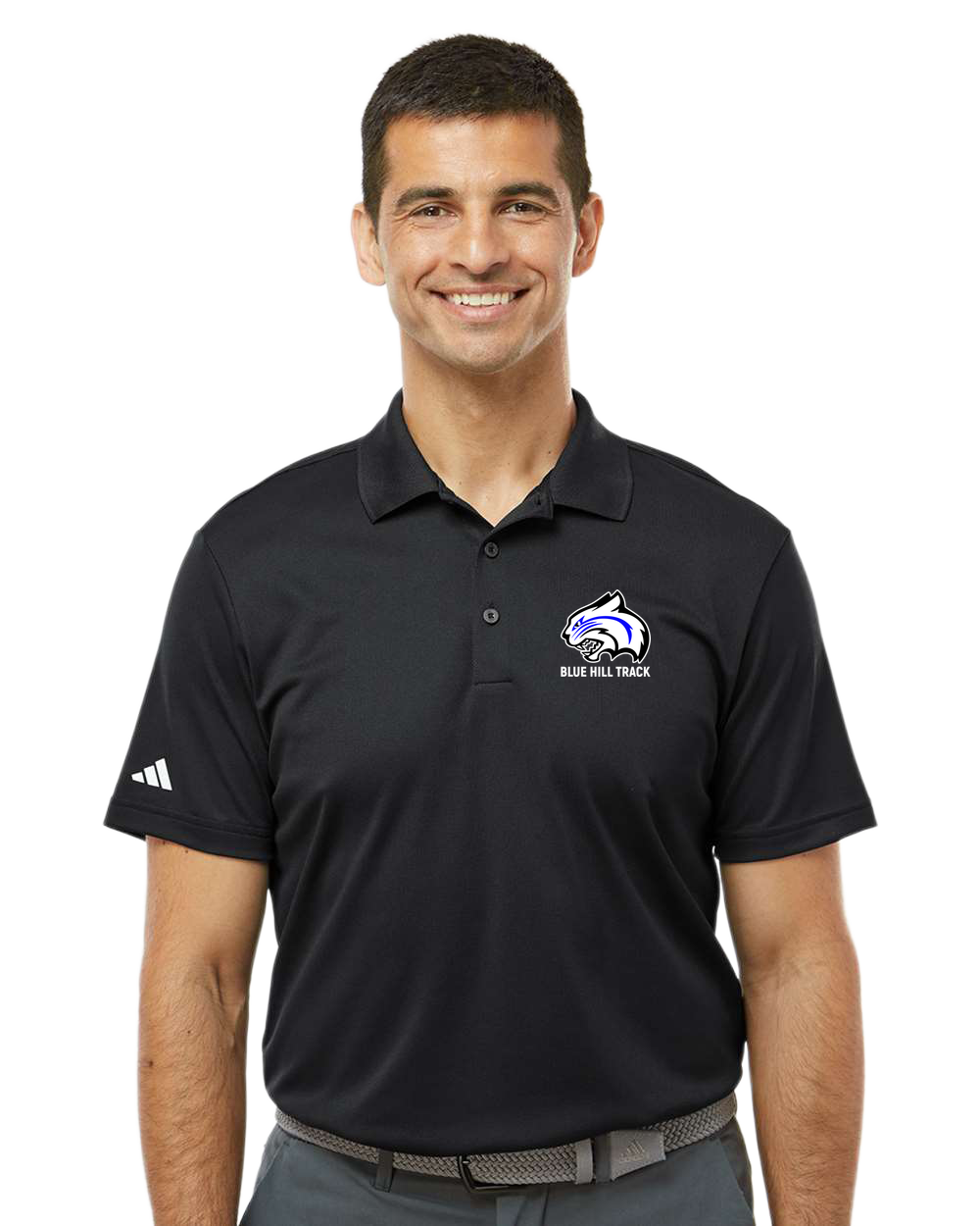 Blue Hill High School - Black Polo - Left Chest