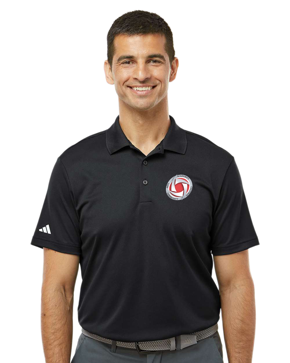 Houston Volleyball - Black Polo - Left Chest