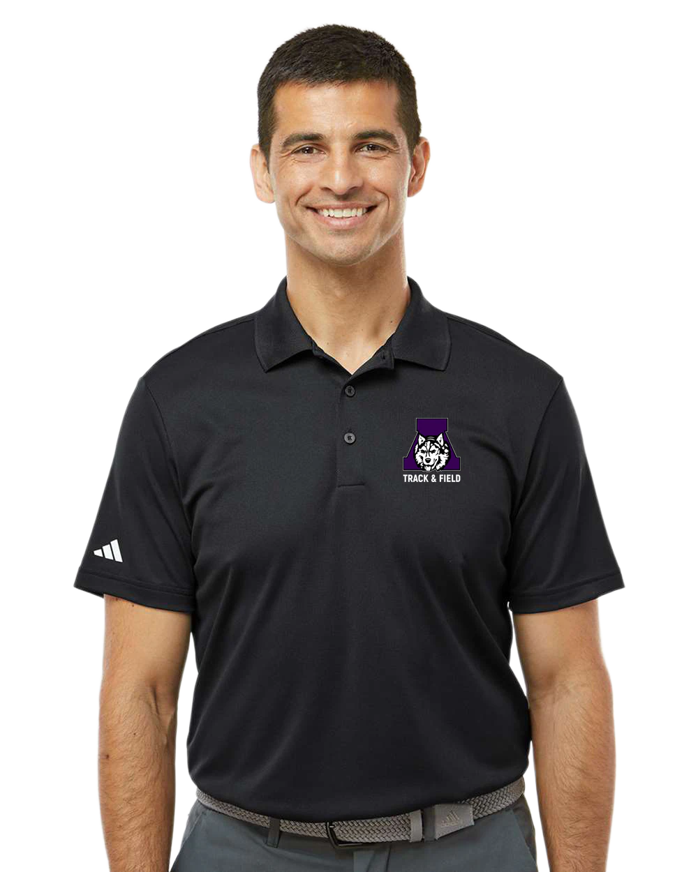 Albany Track & Field - Black Polo - Left Chest