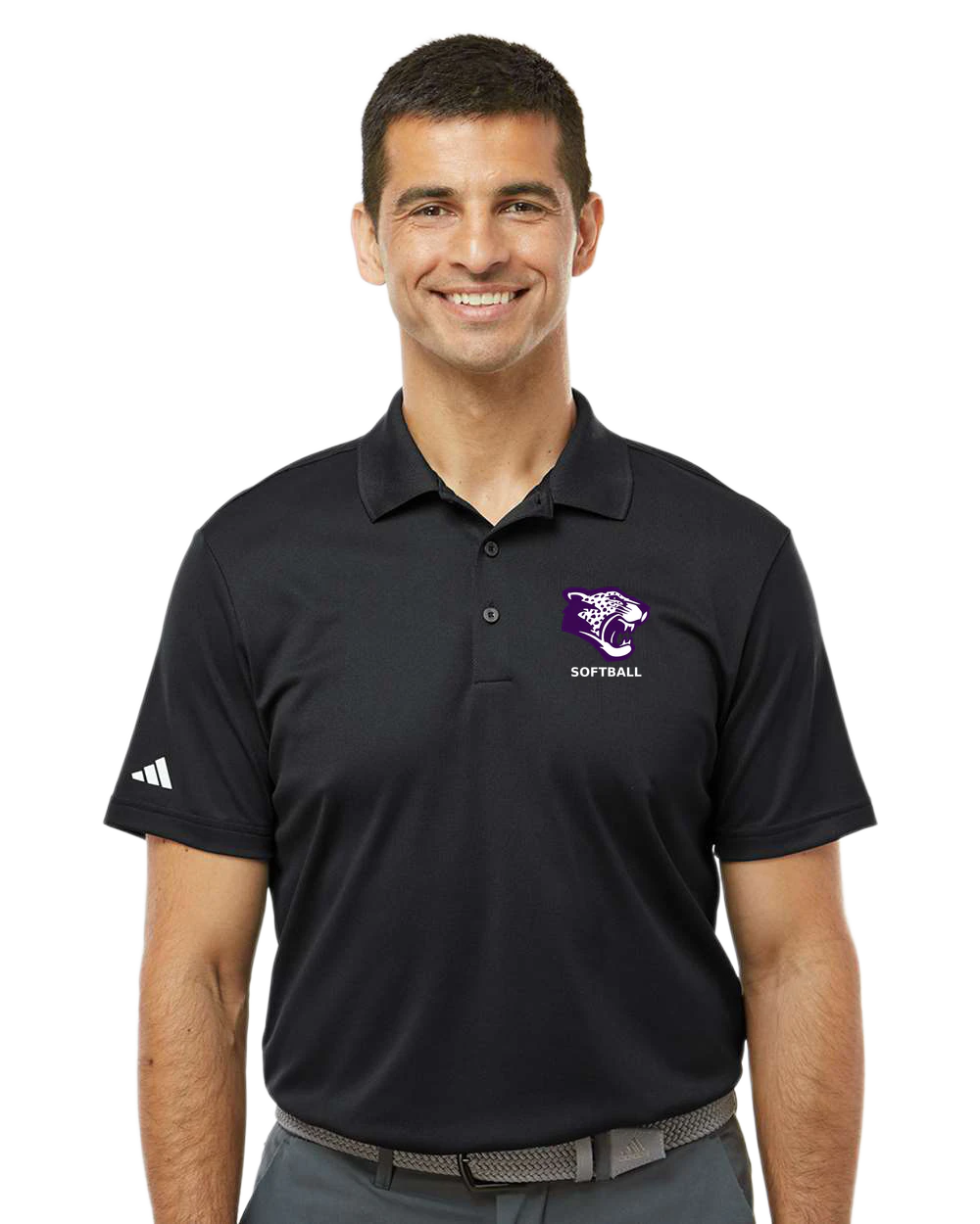 Truman Softball - Black Polo - Left Chest