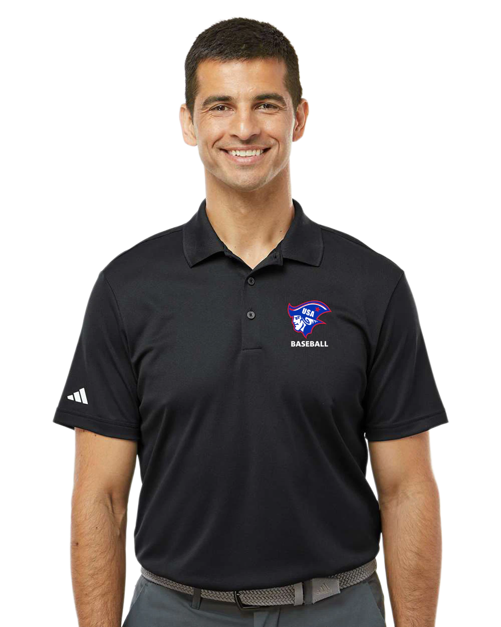 Testing For Rachel - Black Polo - Left Chest