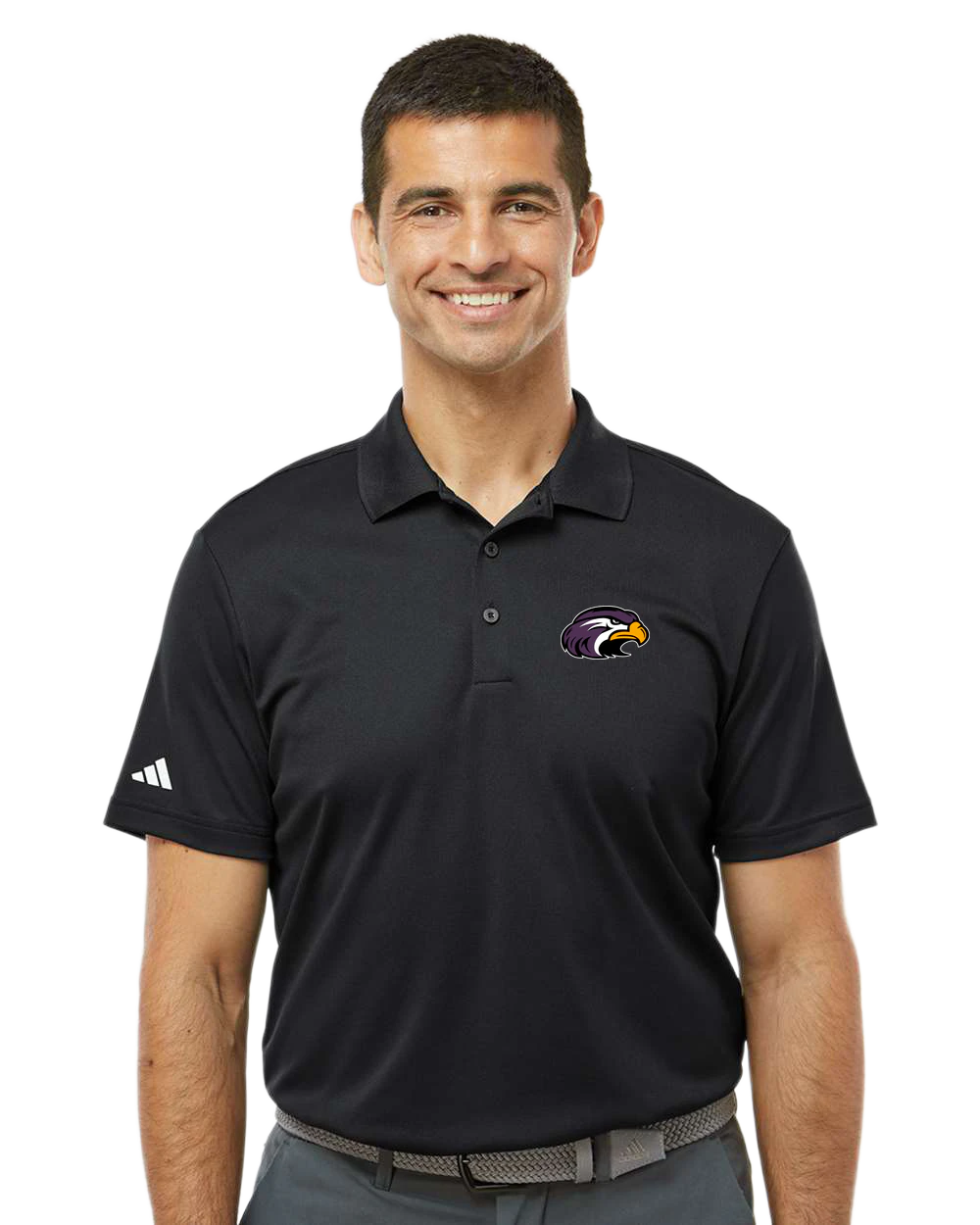 Montevideo Baseball - Black Polo - Left Chest