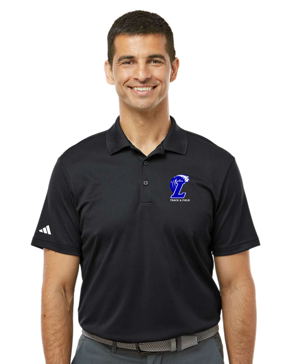 Lakeview Track - Black Polo - Left Chest