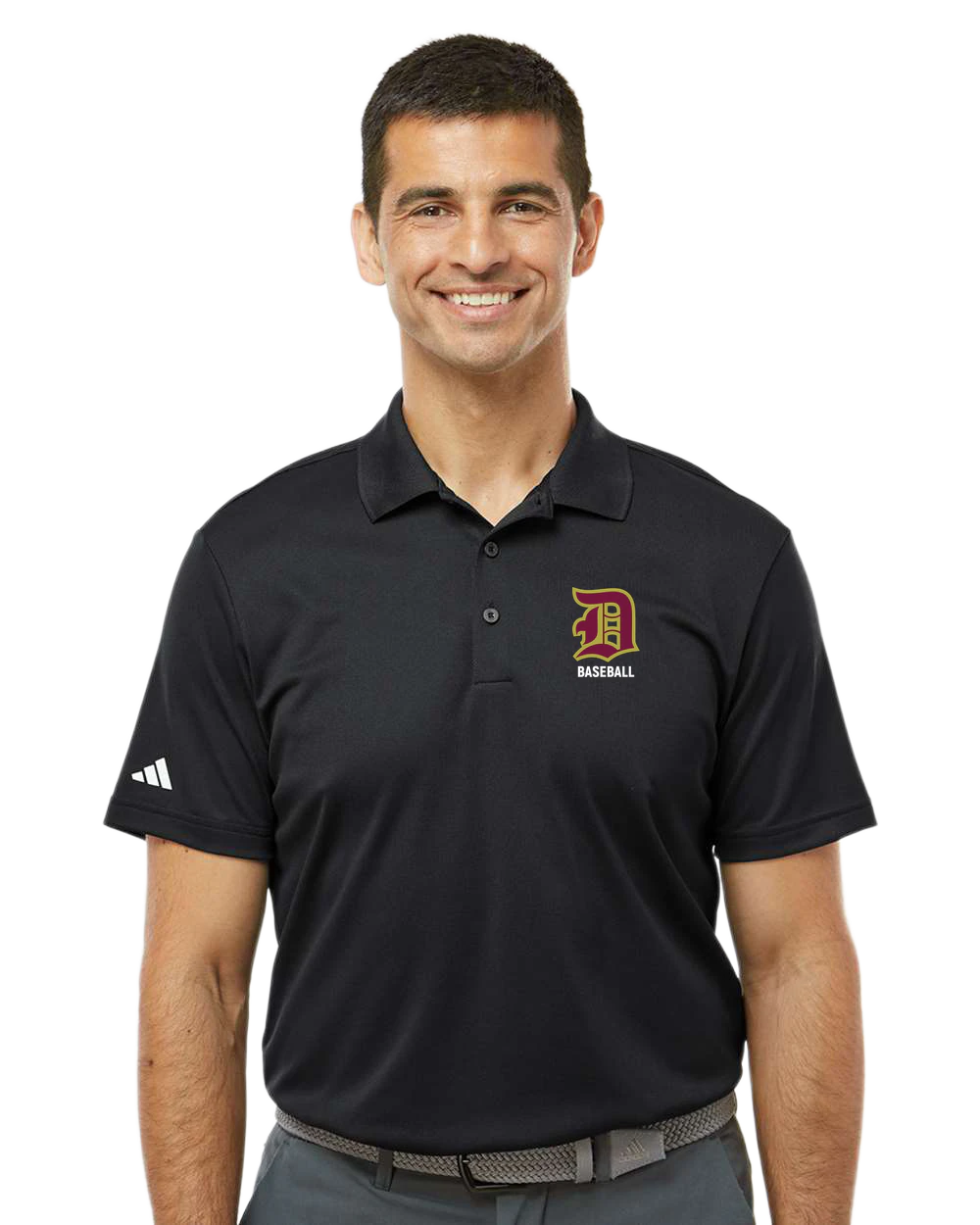 Denfeld Baseball - Black Polo - Left Chest