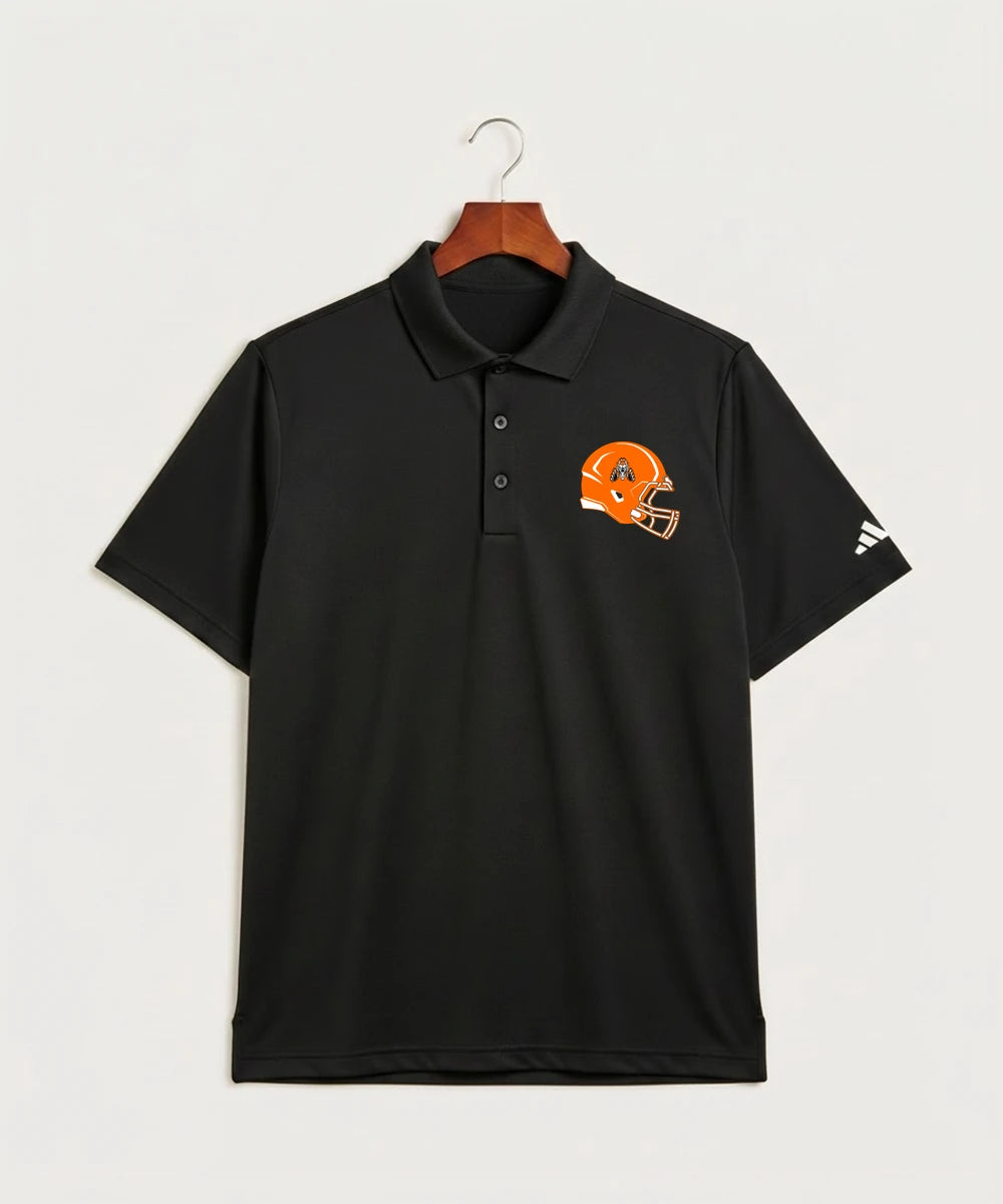 Pine River Backus High School Football (Boys) - Black Polo - Left Chest