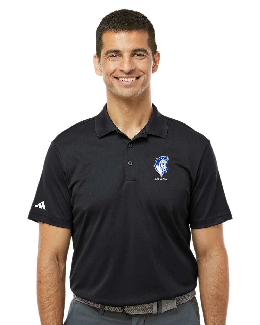 Mora Baseball - Black Polo - Left Chest