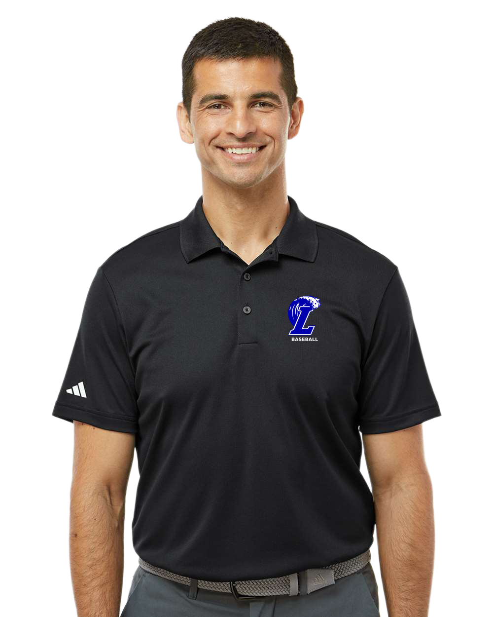 Lakeview Baseball - Black Polo - Left Chest