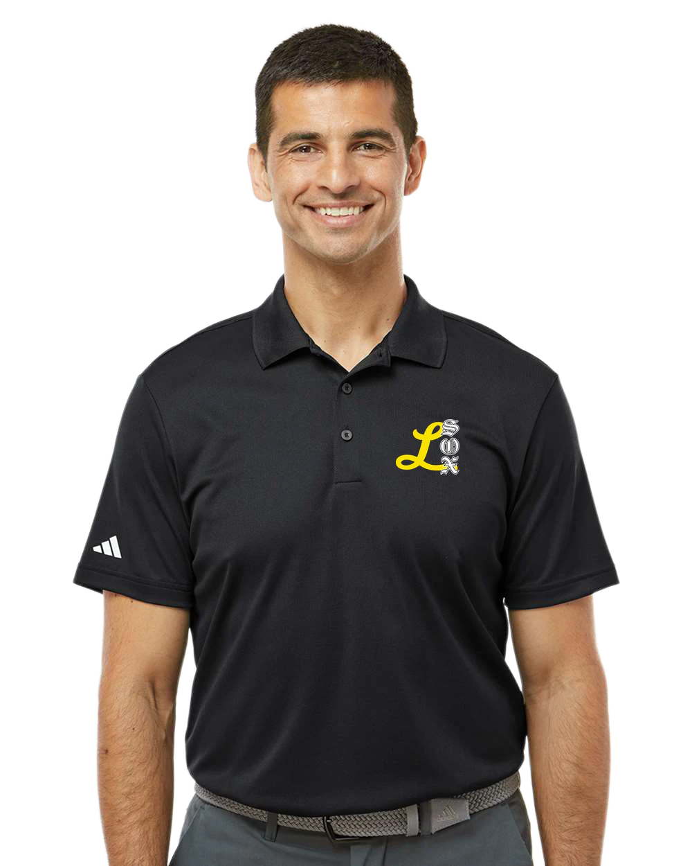 Lamberton LongSox Baseball - Black Polo - Left Chest
