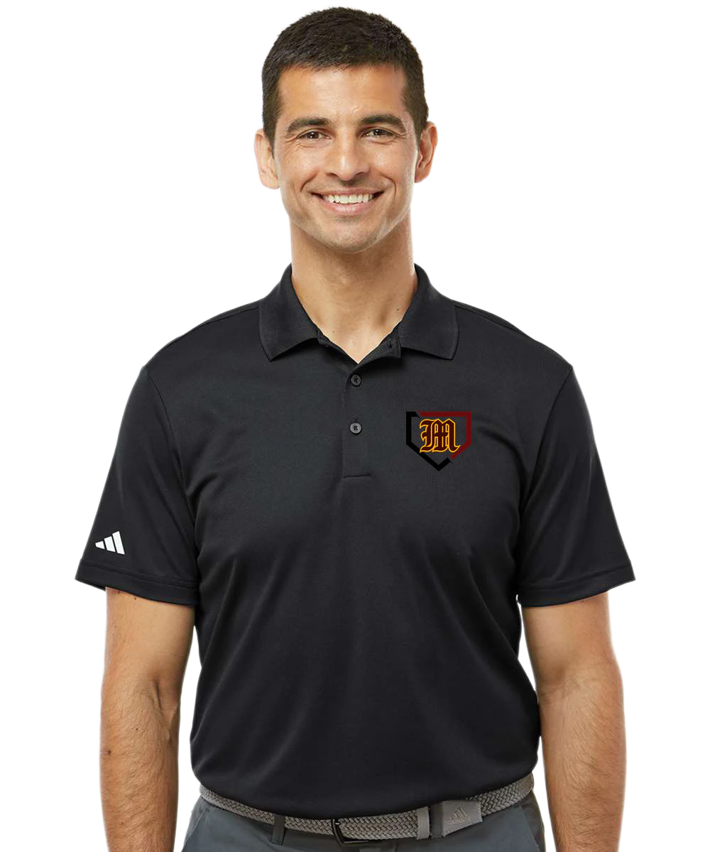 Menomonie Baseball - Black Polo - Left Chest