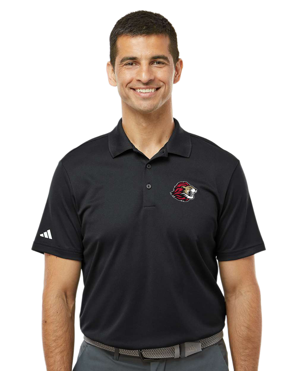 Spring Grove Football - Black Polo - Left Chest
