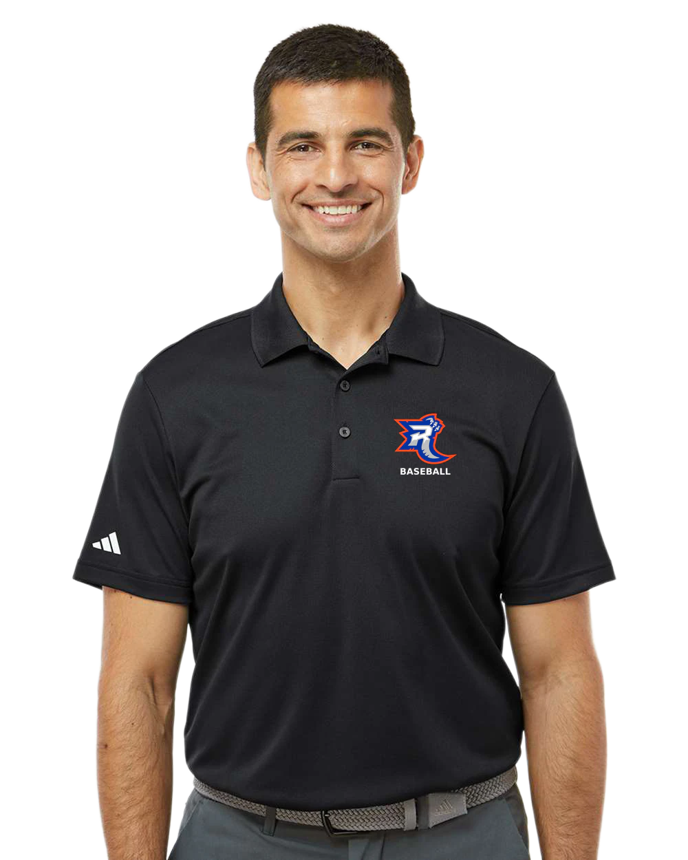 Carlton Wrenshall Baseball - Black Polo - Left Chest
