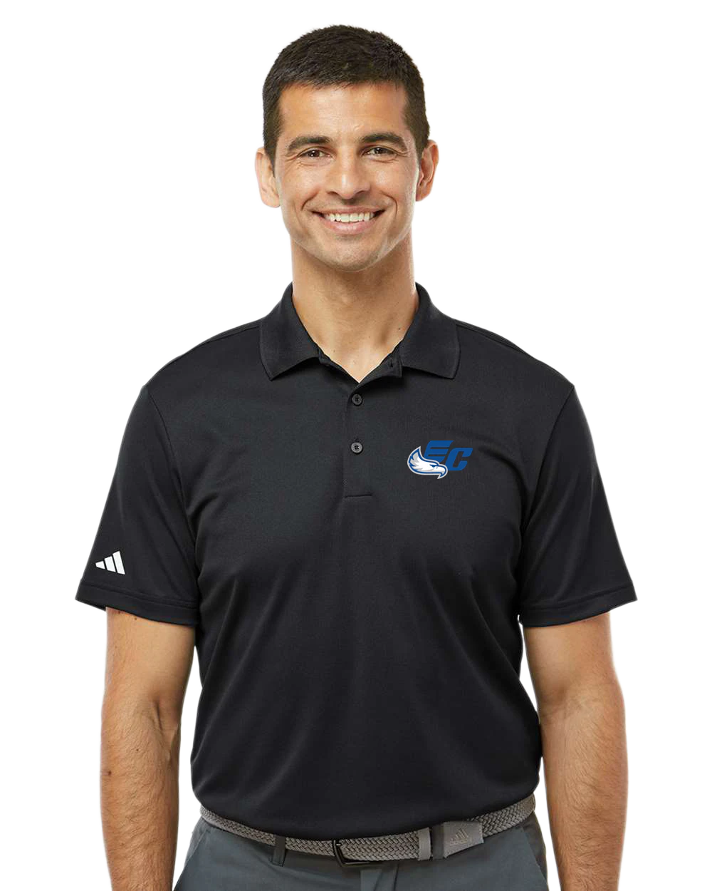 East Central Spring Sports - Black Polo - Left Chest