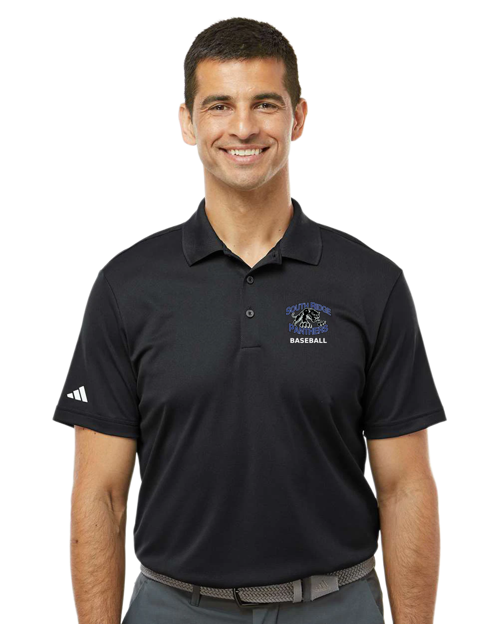 South Ridge Baseball - Black Polo - Left Chest