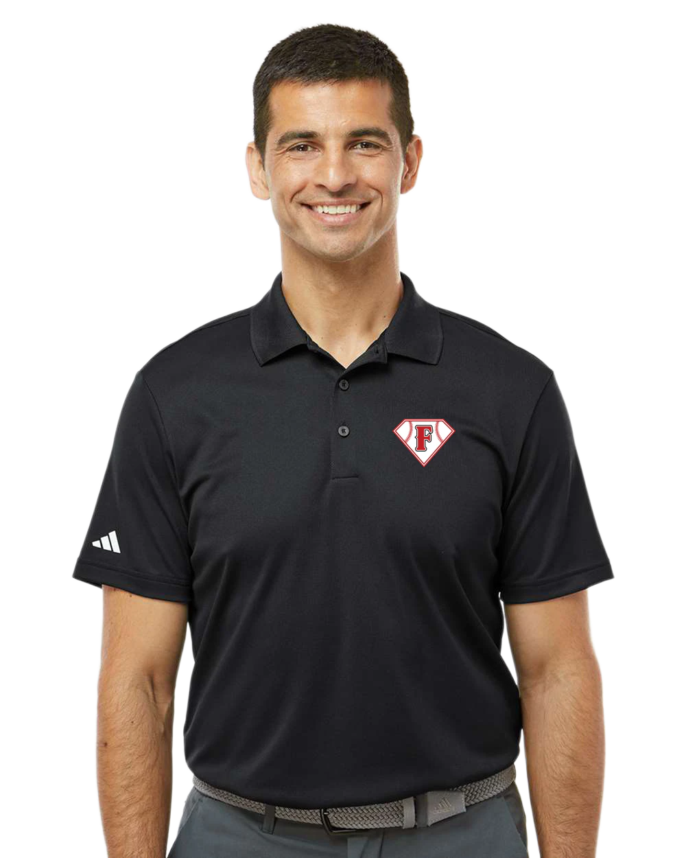 Fairmont Baseball - Black Polo - Left Chest