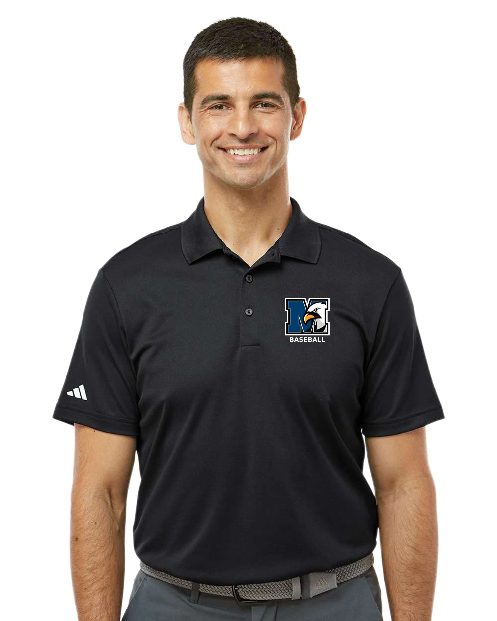 New York Mills Baseball - Black Polo - Left Chest