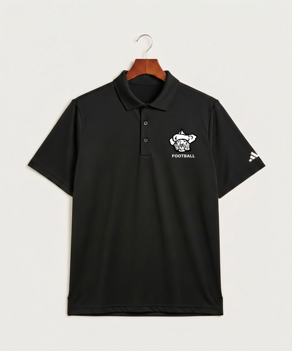 Polo HS Football general - Black Polo - Left Chest
