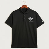 Polo HS Football general - Black Polo - Left Chest