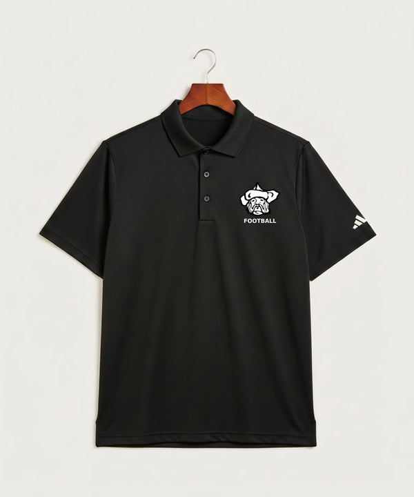 Polo HS Football general - Black Polo - Left Chest