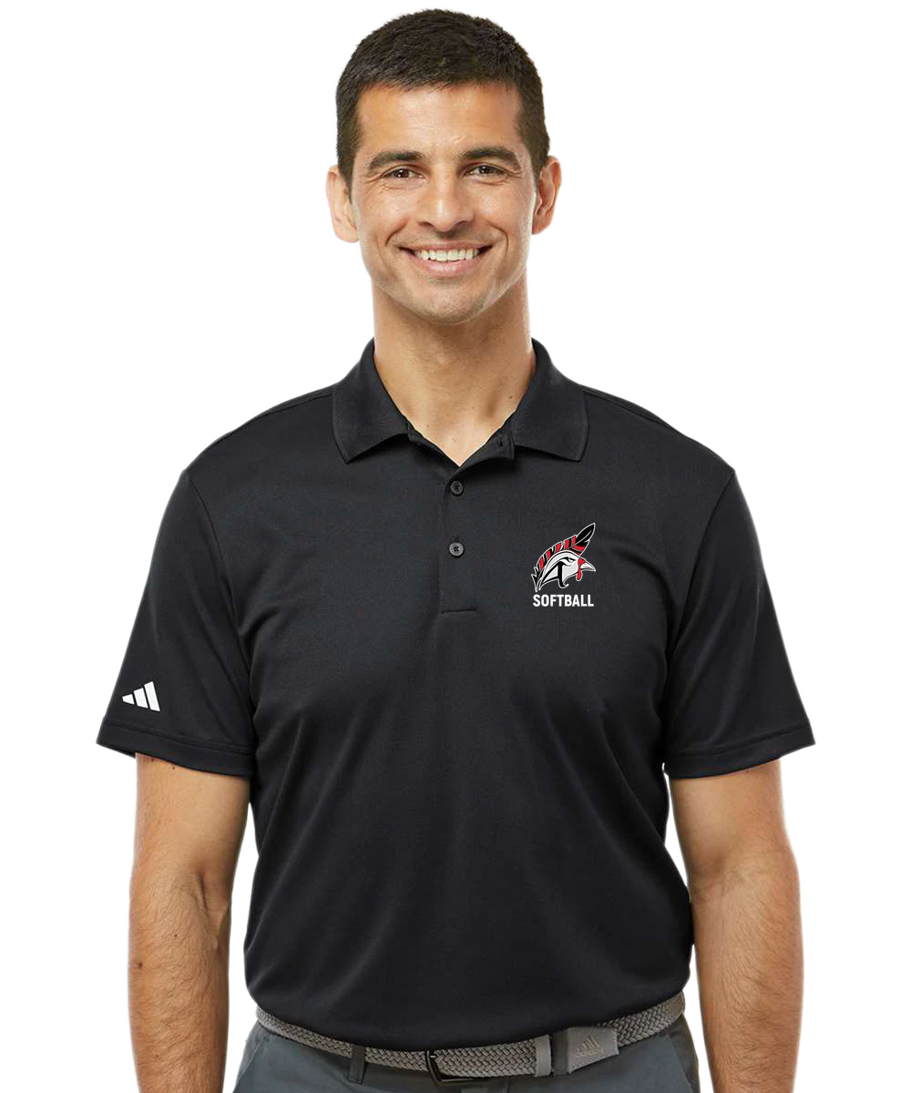 Aitkin Softball - Black Polo - Left Chest