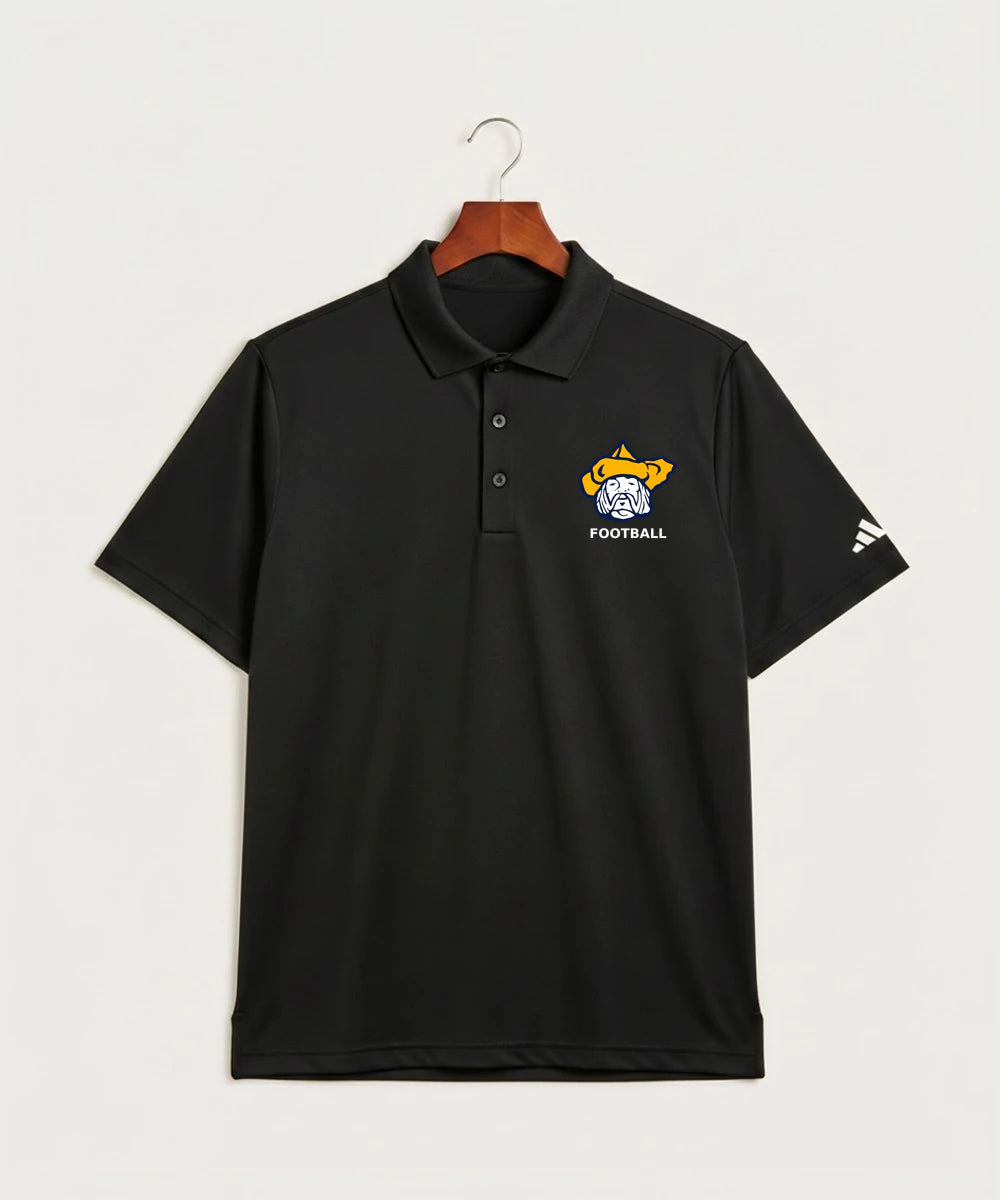 Polo HS Football general - Black Polo - Left Chest