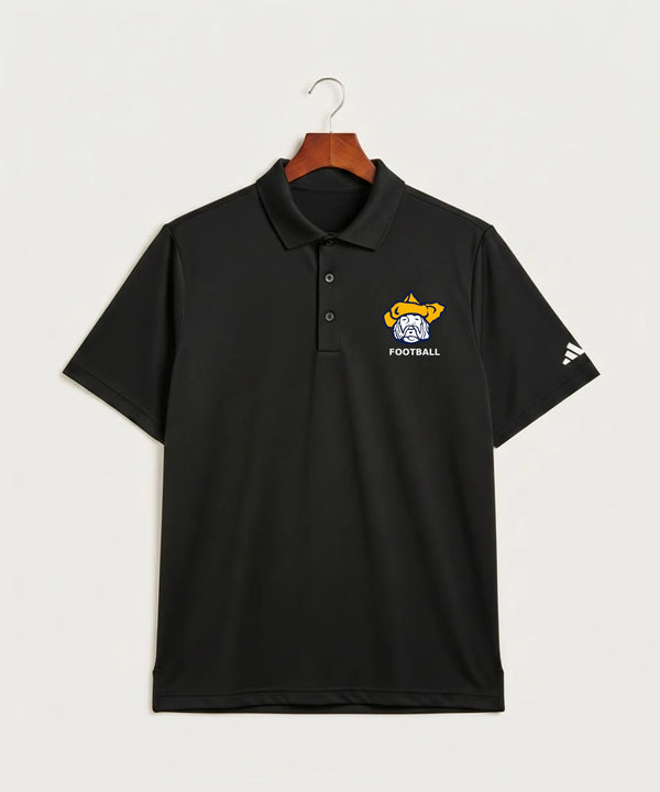 Polo HS Football general - Black Polo - Left Chest