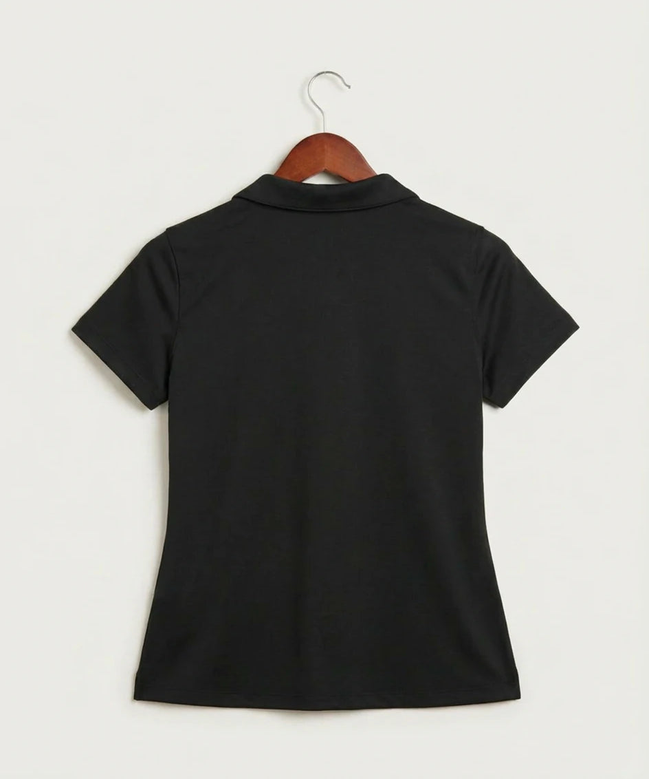 Willmar High School Athletics - Black Polo - Left Chest (back)
